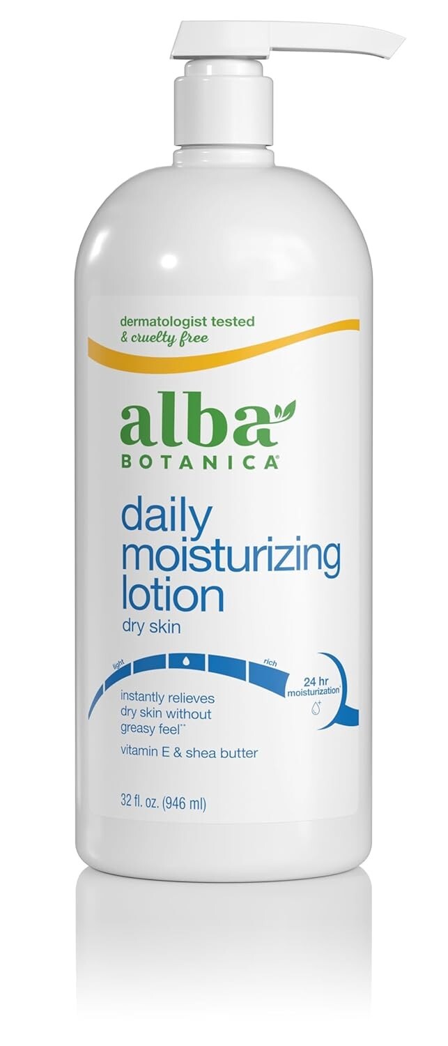 Daily Moisturizing Lotion for Dry Skin with Vitamin E & Shea Butter 32 Oz