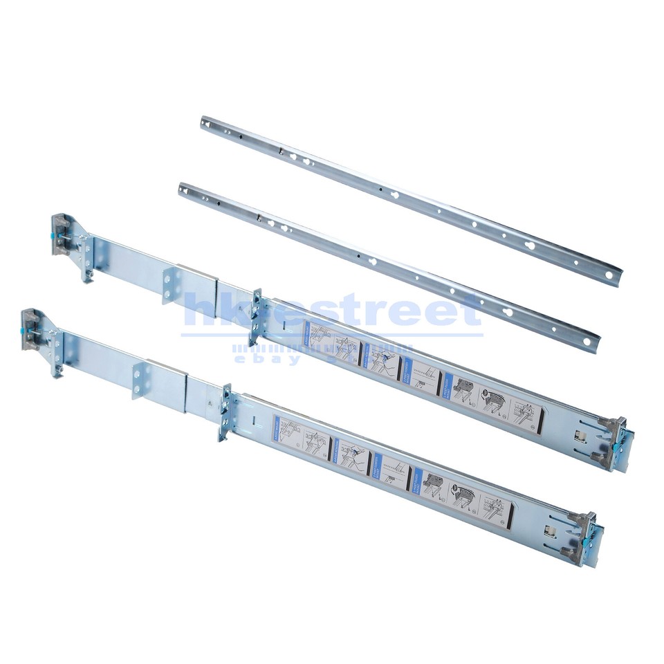 dell 2u static rails r510 r520 r530 r540 r720 r730... Dell R510 R520 R530 R720 R730 R820 2/4 Post Rack 2U Static Rails H872R ...