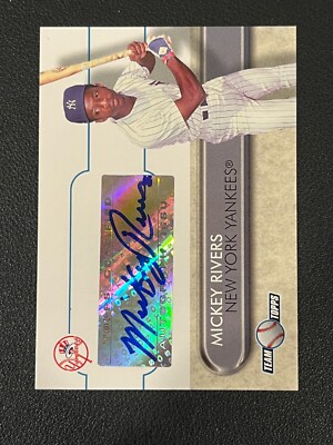 Mickey Rivers 2006 Team Topps Auto Yeankees TT-MR