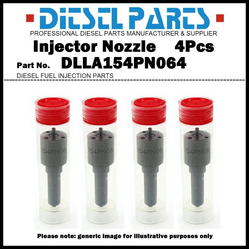4Pcs Fuel Injector Nozzle Tip NP-DLLA154PN064 for ISUZU Elf 4BG1