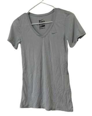 Nike Women's Dri-Fit Legend V-Neck Veneer Short Sleeve Tee Shirt