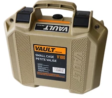 Pelican Vault V100 Small Pistol Case Tan with Foam