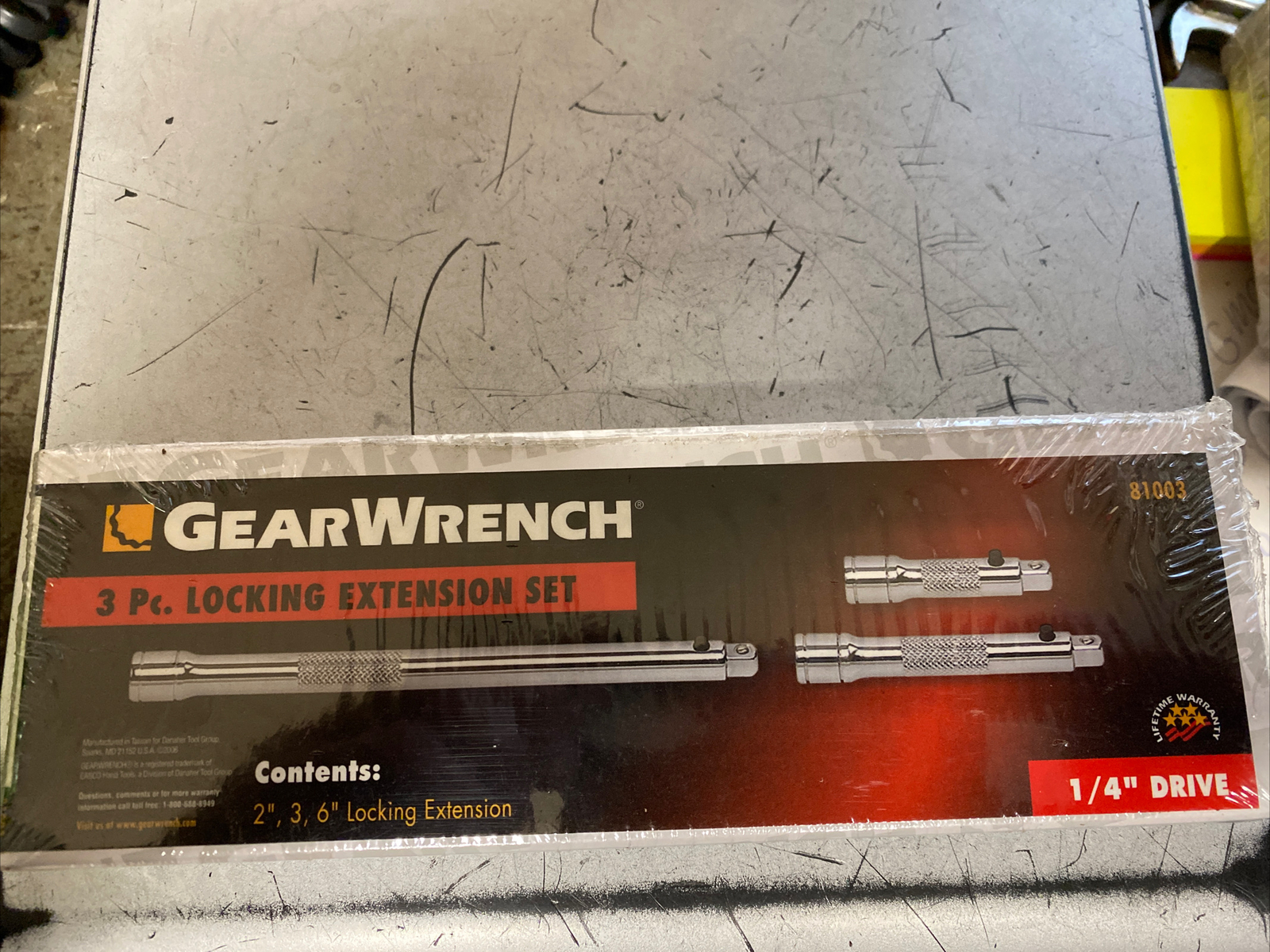 GearWrench, 3 Piece set, 1/4" Drive, Locking Extension Set, Part 81003