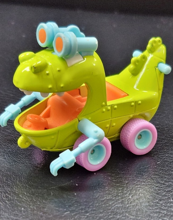 RUGRATS REPTAR WAGON Metal Car Cake Topper Nickelodeon Real Riders