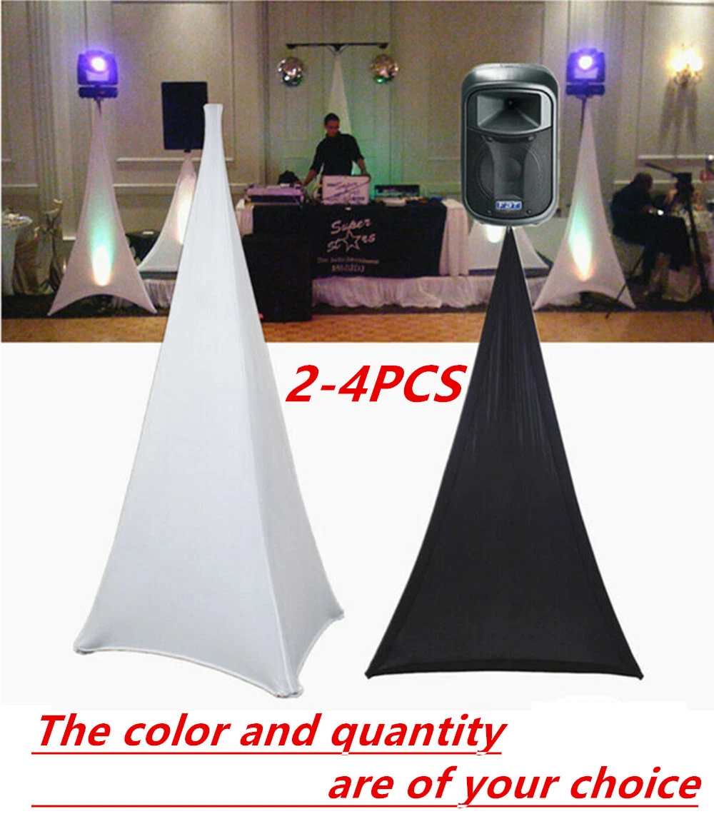DJ Tripod Speaker Stand Cover Spandex Black White, 45 OFF