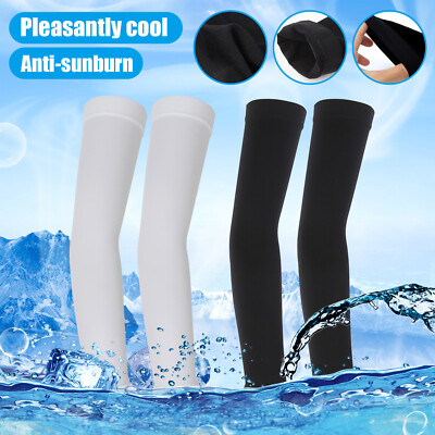 2 Paar Armlinge Sport UV-Schutz Ärmel Sleeves Sportschutz Kompression Outdoor DE