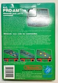 Nintendo R.C. PRO-AM NES COMPLETE Rare Canadian Game/Box Unpunched Hang Tab! D2