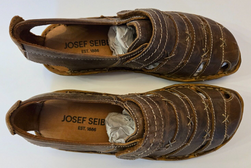 JOSEF SEIBEL ROSALIE 45 WOMENS EUROPEAN LEATHER SHOES BRANDY CAPRI SIZE 36 - Picture 11 of 17