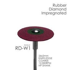 Dental Lab 3-pack Diamond Rubber Wheel RD-W1 Coarse Grit for zirconia porcelain