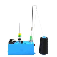 Blue Bobbin Winder for Sewing Machine, Electronic Winder with Wire Frame Bobbin