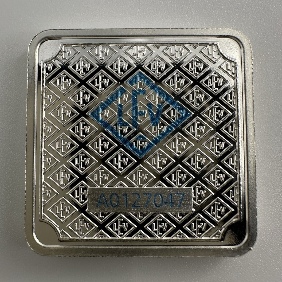 1 oz Geiger Silver Bar .999 Fine Square Schloss Guldengossa