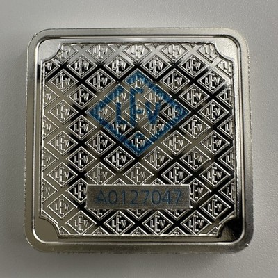 銀 ZS-04 約28.77g シルバー silver 銘板 造幣局 銀製 1 oz Geiger Silver Bar .999 Fine Square Schloss Guldengossa