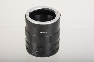 Metal Extension Tubes  For Fuji FX Mount Fuji X-Pro1 X-E1 - Dumb, no electrical