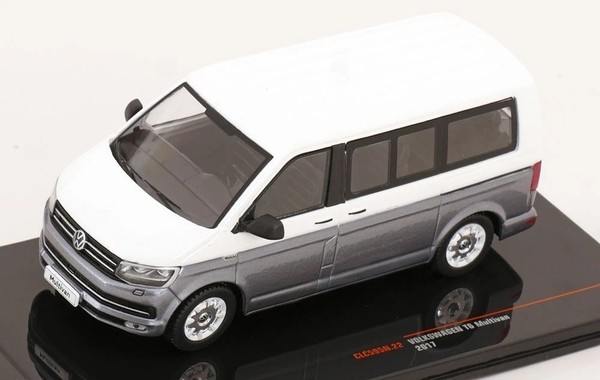 VW T6 Multivan TDI 2017 Bulli Weiß Grau IXO CLC595N 1/43 Volkswagen Weiß Grau-image