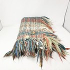 Vintage BLOOMINGDALE’S Multicolor HELENA RUUTH Blanket Throw Hand Woven Ireland