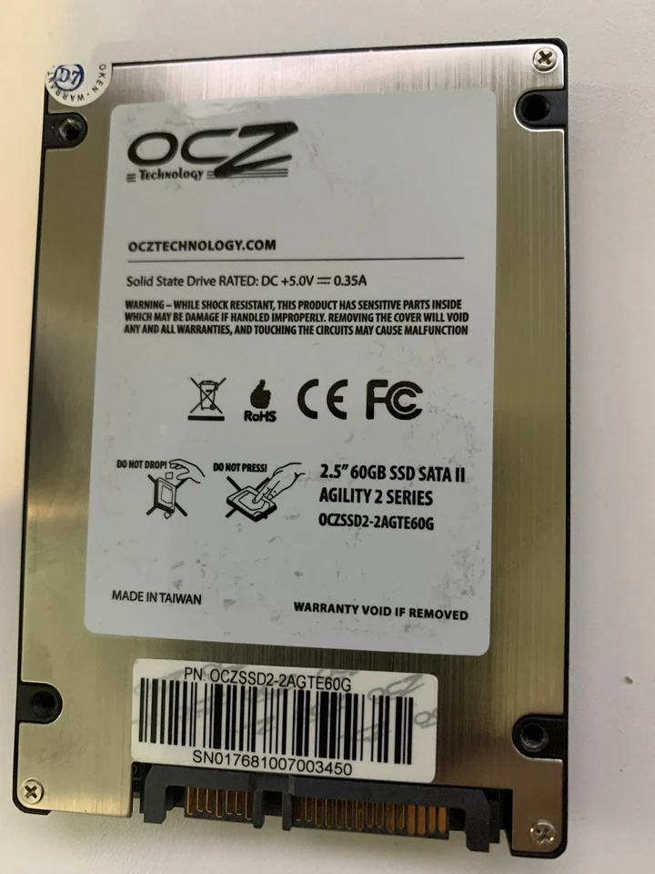 OCZ Agility 2 60Gb 2.5" Solid State Drive OCZSSD2-2AGTE60G - Image 3 of 3