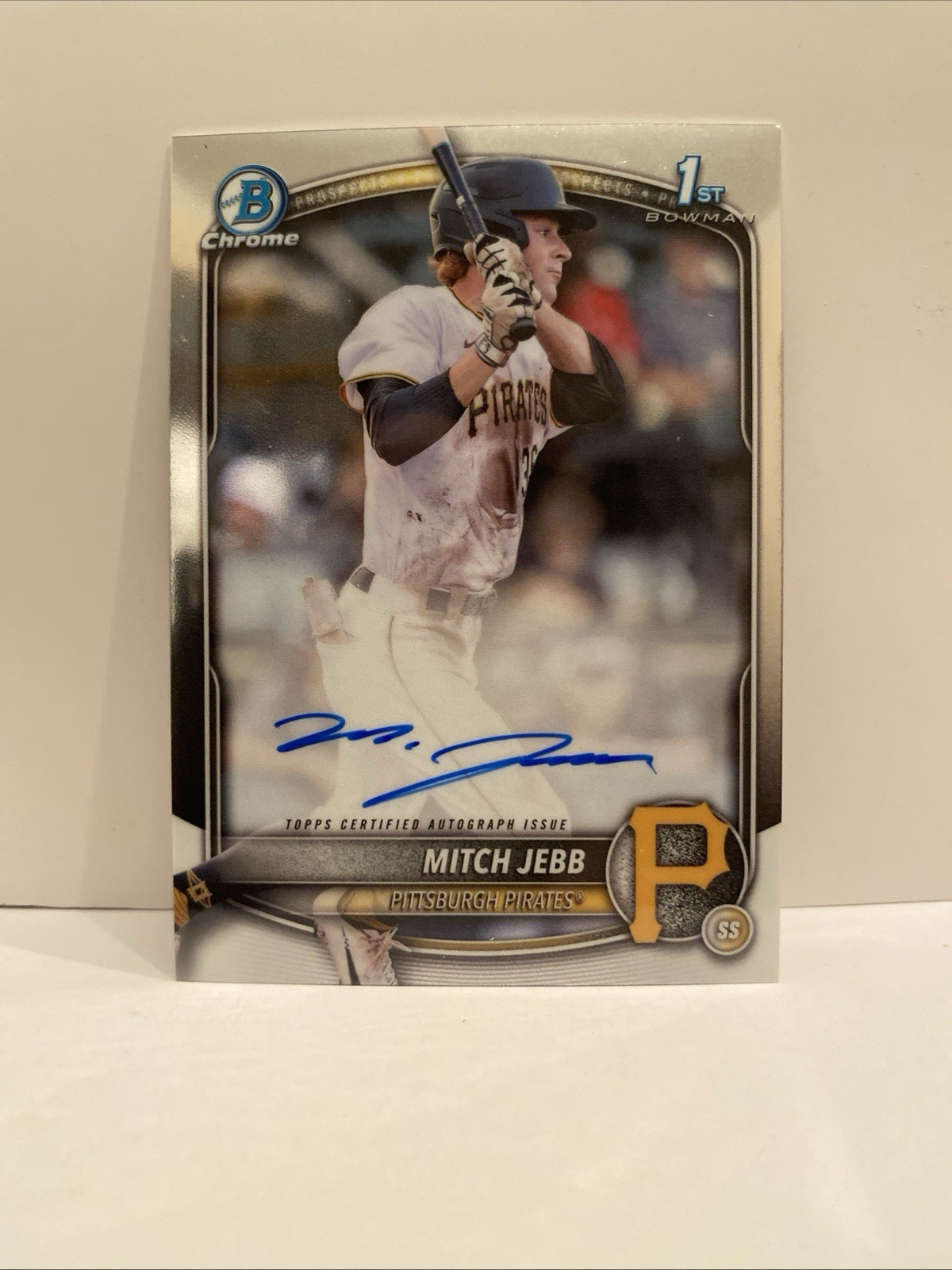2025 Bowman Chrome Mitch Jebb Rookie Prospect Autographs Pirates CPA-MJ