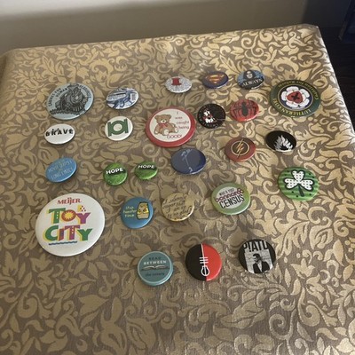 Lot Of 25 Miscellaneous  Pins Combination Of Different Topics