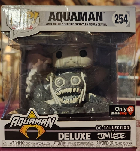 Funko Pop! Aquaman DC Deluxe Edition Jim Lee #254 Black & White