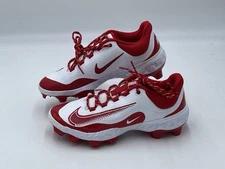 Nike Alpha Huarache Elite 4 Low MCS Men's Baseball Cleats FD6255-105 WHITE/RED