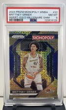 2024 Prizm Monopoly WNBA Brittney Griner #WNBA22 Gold Millionaire /500 PSA 8