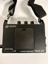 Azden FMX -22 2 Chanel Portable Audio Field Mixer Bundle W Porta Brace Strap