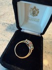 Violets In The Snow 14 k gold Ring - Vintage - By the House of Fabrege — photo 3