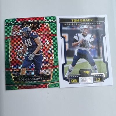 Panini Score/Select Draft Picks Tom Brady #287 Rob Gronkowski #90 2-Card Lot