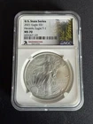 2021 American Silver Eagle Washington U.S. State Series 1 oz Coin NGC MS 70