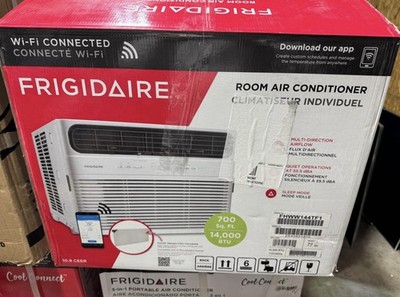 Frigidaire FHWW144TF1 14,000 BTU Wi-Fi Window AC 115V White, 700 sq ft