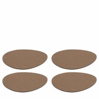 Leonardo Untersetzer Gocce 4Er Set Glasuntersetzer GeträNkeuntersetzer Braun