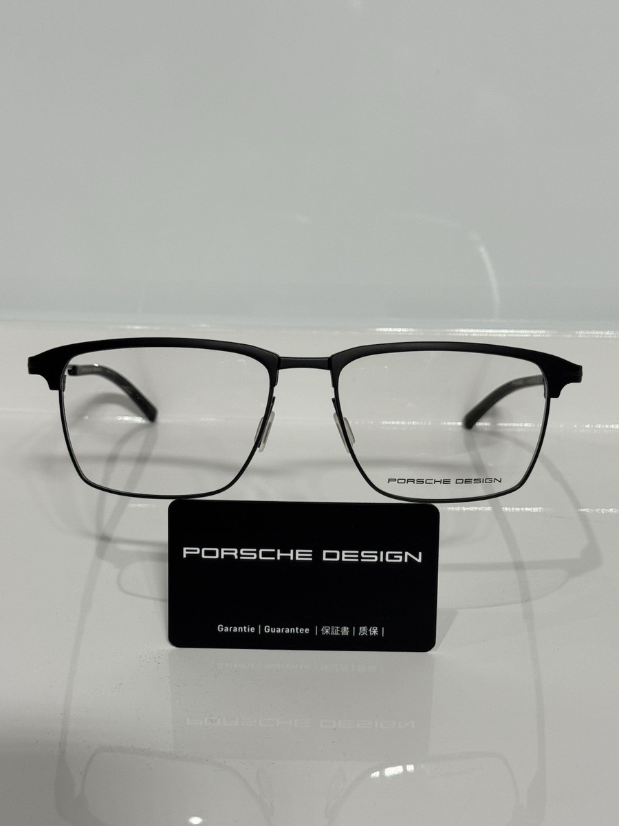Porsche Design P8274 D Gunmetal Titanium Semi-rimless Eyeglasses