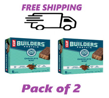 CLIF BUILDERS Protein Bars Chocolate Mint Gluten Free 2.4oz, 12 Ct 