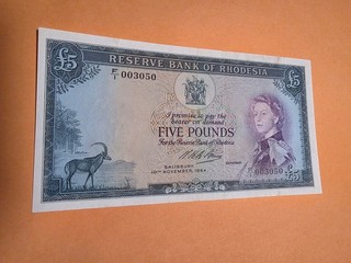 Rhodesia Banknote VF/XF