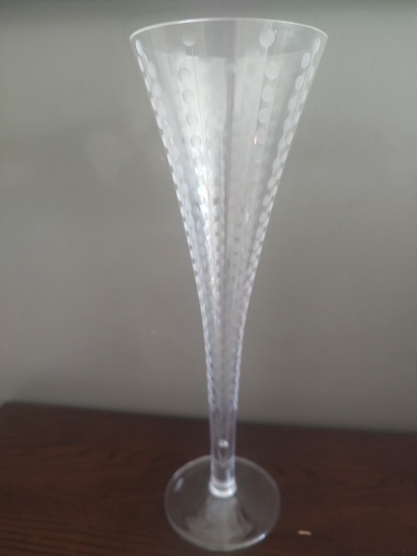 Artel Champagne Flute Crystal Glass "Bublinka"