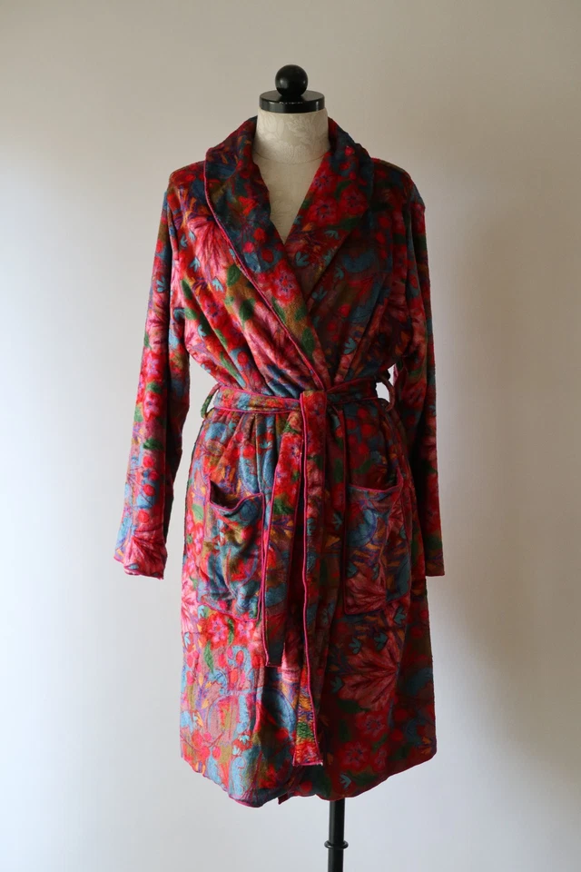 Roupão de banho feminino Natural Life colorido arco-íris macio aconchegante pelúcia cinto envoltório P - Imagem 3 de 4