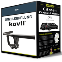 Starre AnhäNgerkupplung für Citroen C4 Grand Picasso 06.13- II Typ DA / DE Kovil