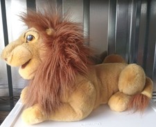 Vintage Disney Lion King Mufasa Plush Stuffed Animal Hand Puppet Soft 23" Long