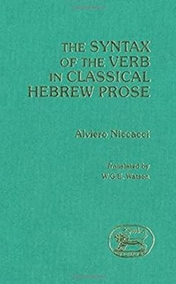 Syntax of the Verb in Classical Hebrew Hardcover Alviero Niccacci