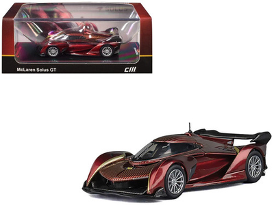 #ad 1 64 McLaren Solus GT Wine Red Metallic with Gold Stripes by CM Model – CM $15.00