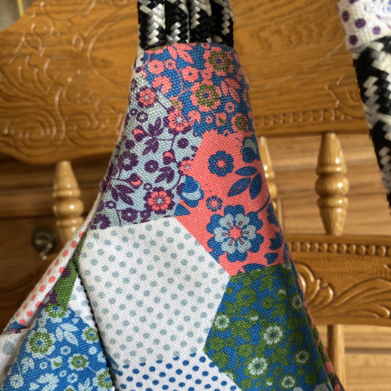 Rare Vintage HTF Kavu Rope Bag VINTAGE QUILT Good Con… Gem
