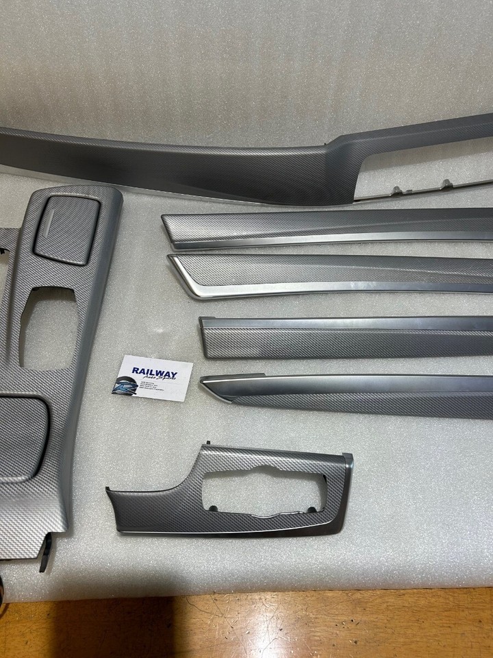 BMW 5 SERIES F10 F11 ALUMINIUM HEXAGON INTERIOR TRIM SET DASH DOOR ...