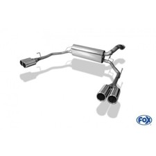 FOX Duplex Sportauspuff Racinganlage Honda Civic IX Hatchback 1.8l je 2x90mm
