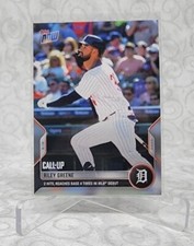 2022 TOPPS NOW #369 RILEY GREENE - 2 HITS & REACHES BASE 4 TIMES IN MLB DEBUT