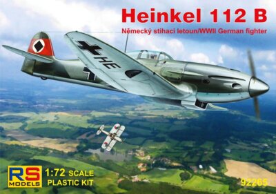 Heinkel 112B Luftwaffe (3 Decal V. Für Luftwaffe, Rumänien) 1:72 Plastik Kit