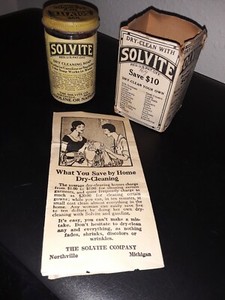 Vintage SOLVITE Dry Cleaning Solvent