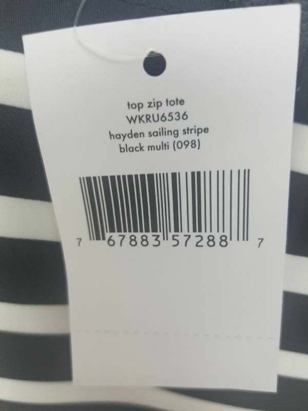 hayden sailing stripe top zip tote
