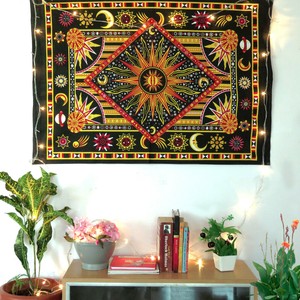 Mandala Tapestry Hippie Dorm Decor Indian Handmade Sun Moon Wall Art Tapestries Ebay