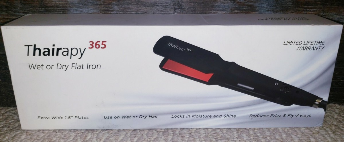 Brand New Thairapy 365 Wet or Dry Flat Iron (1.5” plates). Thairapy 365 Wet or Dry Salon Quality Flat Iron Set ○ 1.5  main image 3