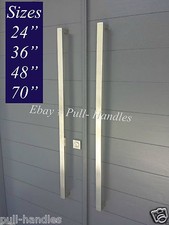 Entry Door Pull Handle push Square Long stain...